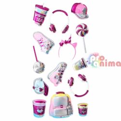 Стикери шейкър 3D DP Craft Pinky Gadgets (розови джаджи),  14 бр.