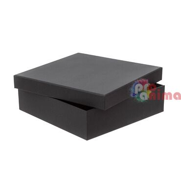 Черна квадратна крафт кутия от картон