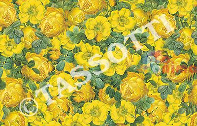 Декупажна хартия Tassotti 80 g 50/70 жълти рози