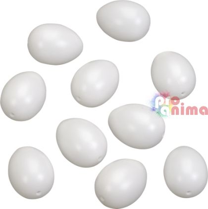 пластмасови яйца 60 мм 10 броя пакет 