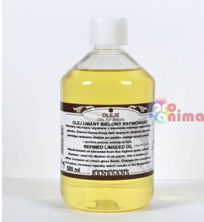 Ленено масло за маслени бои Renesans, 500 ml