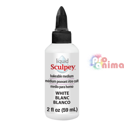 Бяла течна полимерна глина Sculpey 59 ml