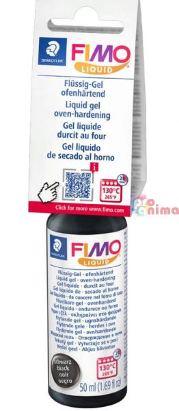 Черна течна полимерна глина Fimo