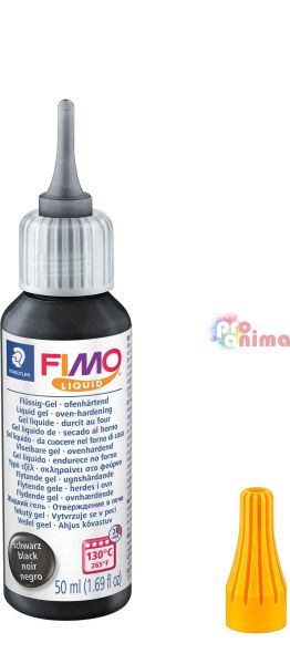 Течна полимерна глина Fimo, черна