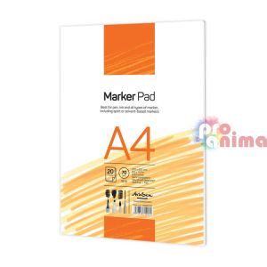 Скицник Drasca Marker Pad, A4, 20 листа, 70 g/m2