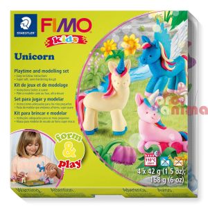 Комплект с полимерна глина Fimo Kids, Еднорог