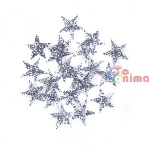 Звездики с блестящ ефект, самозалепващи, 3.1 cm, 20 броя