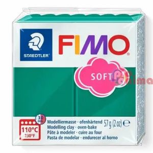 полимерна глина fimo soft 57g 56 изумруденозелено