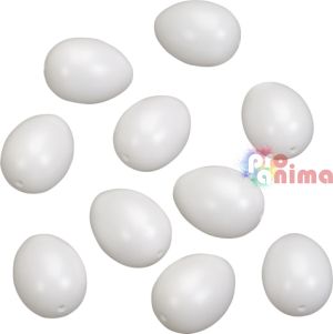 пластмасови яйца 60 мм 10 броя пакет 