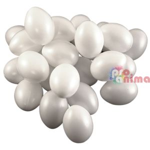 пластмасови яйца 50 броя пакет бели
