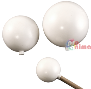 Бяла пластмасова топка 12 cm