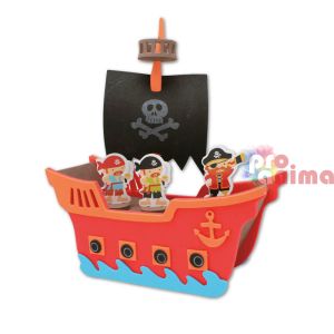 Креативен комплект с гумирана пяна (foam) Пиратски кораб