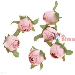 Декоративни цветя DP Craft Рози 3 cm 6 бр. светлорозови