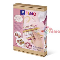 Комплект с полимерна глина Fimo Knit and Braid 4 x 25 g