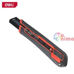 Макетен нож Deli EDL018G 18 mm SK2 Черно острие