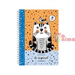 Бележник Drasca Stay PAWsitive, A5, 80 листа, Buddy