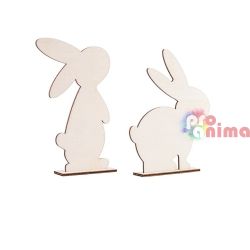 Дървени фигурки за сглобяване и декорация Зайчета 2 бр.
