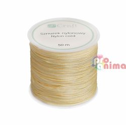 Шнур за декорация Найлонов, 0.8 mm, 50 m, Крем