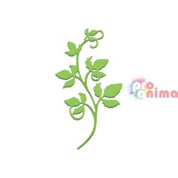 Шаблон за изрязване и релеф Лозова клонка