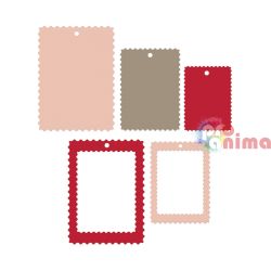 Шаблони за изрязване и релеф пощенски марки, 3 бр.