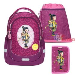 Комплект ученическа раница + несесер + торба за спорт Miia Yuki