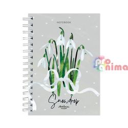 Тефтер Drasca Spring Flowers A5, 120 листа, кокиче