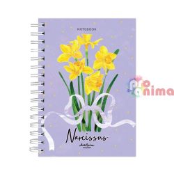 Тефтер | Бележник Drasca Spring Flowers A5 120 л. Нарцис