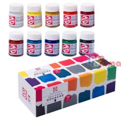 Темперни бои | гваш в бурканчета Royal Talens 10 цвята x 16 ml