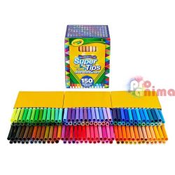 Флумастери Crayola Super Tips Измиващи се 150 цвята