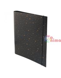 Класьор с 2 ринга Spree Gold Stars Oбъл гръб А4 40 mm С ластик 