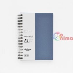 Скицник Drasca Daily Sketchbook A5 Спирала 80 g/m2 80 л. Синя корица Портрет 
