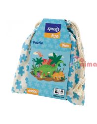 Детски пъзел Динозаври 30.5 х 23 cm 36 части В торбичка