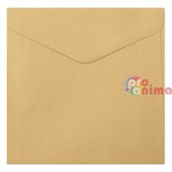 Квадратни пликове 160×160 mm, 150 g/m², перлено златен цвят, 10 броя