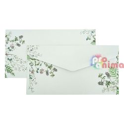 Плик DL 11 x 22 cm 120 g/m2 Детелина | Clover Flower 10 бр.