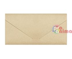 Плик DL 11 x 22 cm 220 g/m2 Nature Тъмнобежов 5 бр.
