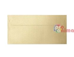 Плик DL 11 x 22 cm 120 g/m2 Перлен златен 10 бр.