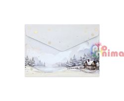 Плик C6 (11.4 x 16.2 cm) 120 g/m2 Вълшебна зима 10 бр.