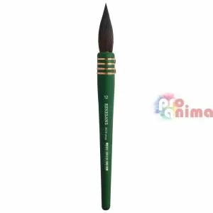 Четки за рисуване с акварел тип моп Renesans 3020 синтетика, имитация на сива катерица