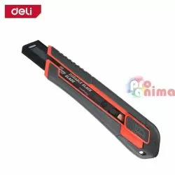 Макетен нож Deli EDL018G 18 mm SK2 Черно острие