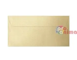 Плик DL 11 x 22 cm 120 g/m2 Перлен златен 10 бр.