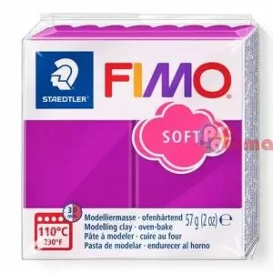 полимерна глина fimo soft 57g 61 лилаво