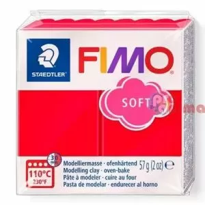 полимерна глина fimo soft 57g 24 индийска червена
