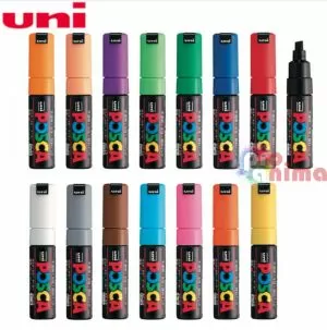 Акрилен маркер POSCA PC-8K Скосен връх 8 mm Отделни цветове