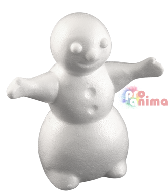 снежен човек от стиропор 170 мм