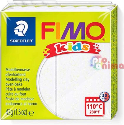 Fimo kids 52 блестящо бяло