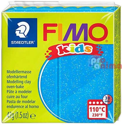 Fimo kids 312 блестящо синьо