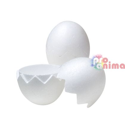 Яйце от стиропор 150 mm от 2 части, 