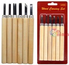 Комплект длета 6 броя, малки, за линогравюра и дърворезба
