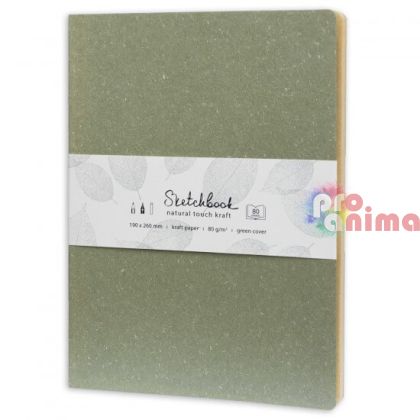скицник Naatural touch pad 80 листа зелен цвят
