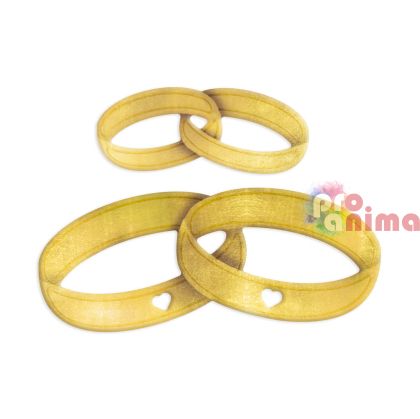 Щанци за изрязване и релеф DP Craft, сватбени халки, 2 бр.